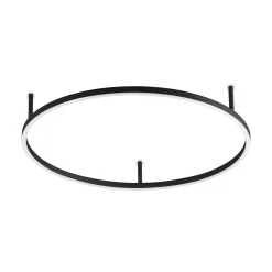 Ideal-Lux - Lampada da soffitto ORACLE SLIM PL D070 ROUND 3000K ON-OFF BK, 70 x 70 x h7 cm,<Dmora Best Sale