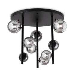 Ideal-Lux - Lampada da soffitto PERLAGE PL9 FUME', 55 x 55 x h50 cm,<Dmora Outlet