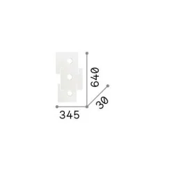 Ideal-Lux - Lampada da soffitto TOTEM PL3, Made in Italy, 64 x 35 x h3 cm,<Dmora Outlet