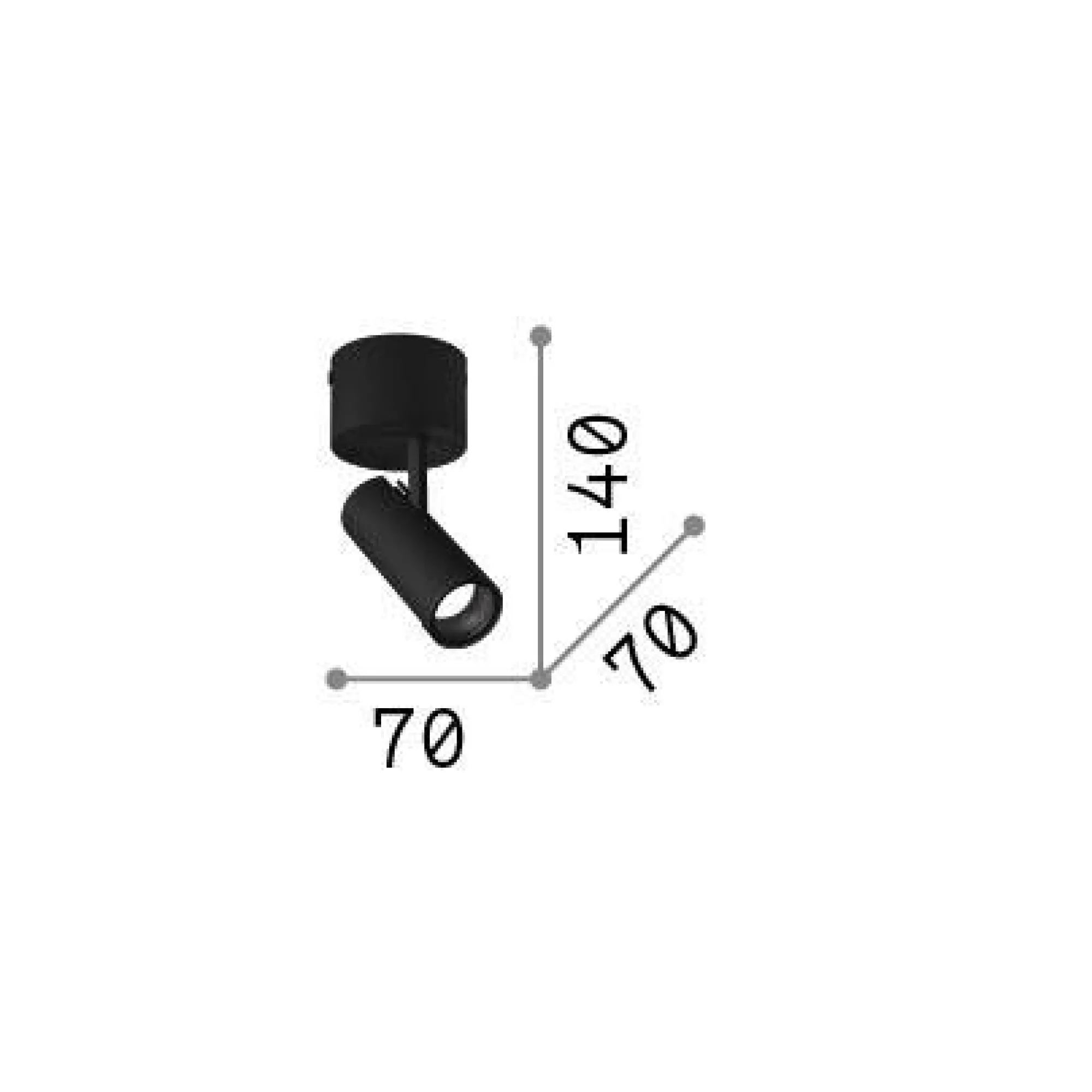 Ideal-Lux - Lampada da soffitto PLAY PL , 7 x 7 x h14 cm,<Dmora Store