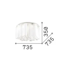 Ideal-Lux - Lampada da soffitto COMPO PL10 , 74 x 74 x h35 cm,<Dmora Shop