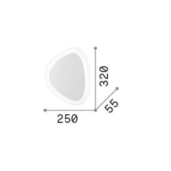 Ideal-Lux - Lampada da soffitto GINGLE AP D32, 32 x 25 x h6 cm,<Dmora Hot