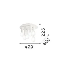 Ideal-Lux - Lampada da soffitto PETIT PL6 , 40 x 40 x h23 cm,<Dmora Flash Sale
