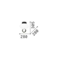 Ideal-Lux - Lampada da soffitto LUMIERE-2 PL, 28 x 28 x h35 cm,<Dmora Cheap