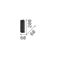 Ideal-Lux - Lampada da soffitto SKY PL1 H20 , 6 x 6 x h20 cm,<Dmora Flash Sale