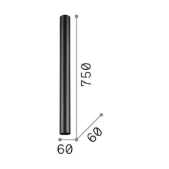 Ideal-Lux - Lampada da soffitto LOOK PL1 H75 , 6 x 6 x h75 cm,<Dmora New