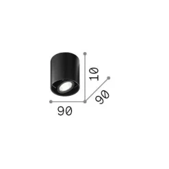 Ideal-Lux - Lampada da soffitto MOOD PL1 D09 ROUND , 9 x 9 x h11 cm,<Dmora Shop