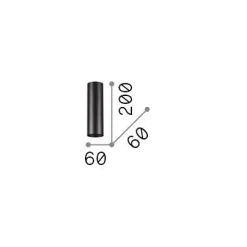 Ideal-Lux - Lampada da soffitto LOOK PL1 H20 , 6 x 6 x h20 cm,<Dmora Shop