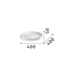 Ideal-Lux - Lampada da soffitto PLANET PL D40 , 40 x 40 x h5 cm,<Dmora Clearance
