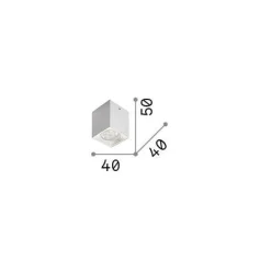 Ideal-Lux - Lampada da soffitto DOT PL SQUARE 3000K, 4 x 4 x h5 cm,<Dmora Best Sale