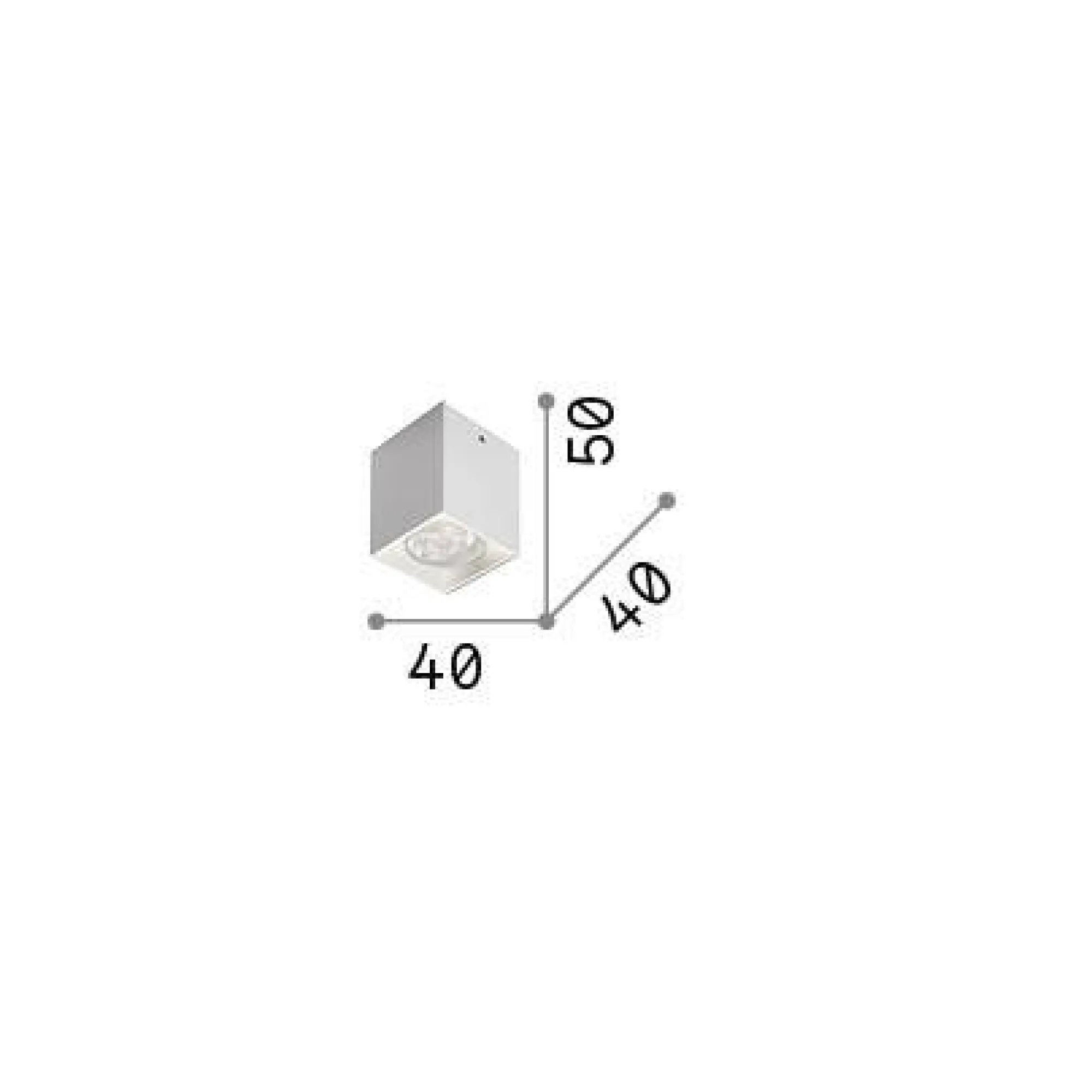 Ideal-Lux - Lampada da soffitto DOT PL SQUARE 3000K, 4 x 4 x h5 cm,<Dmora Best Sale