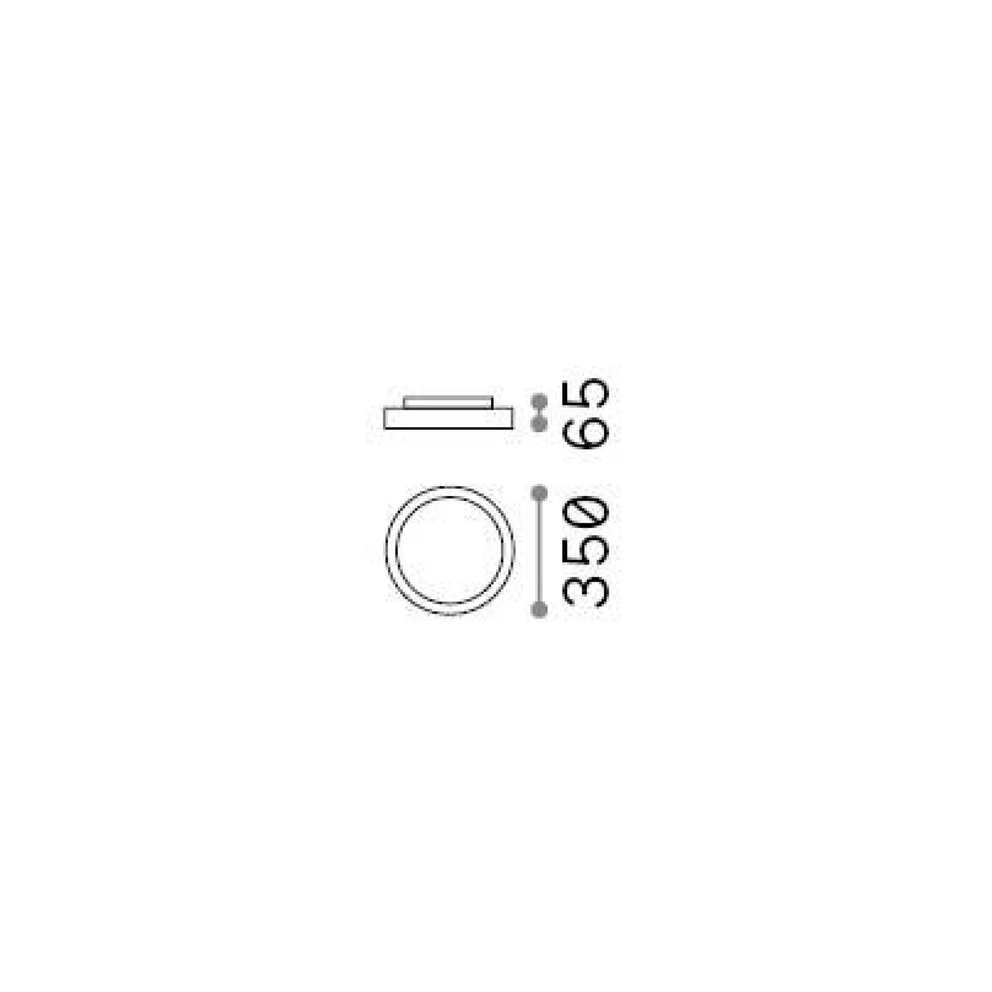 Ideal-Lux - Lampada da soffitto RAY PL D30 , 30 x 30 x h7 cm,<Dmora Cheap