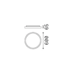 Ideal-Lux - Lampada da soffitto RAY PL D60 , 60 x 60 x h7 cm,<Dmora Best