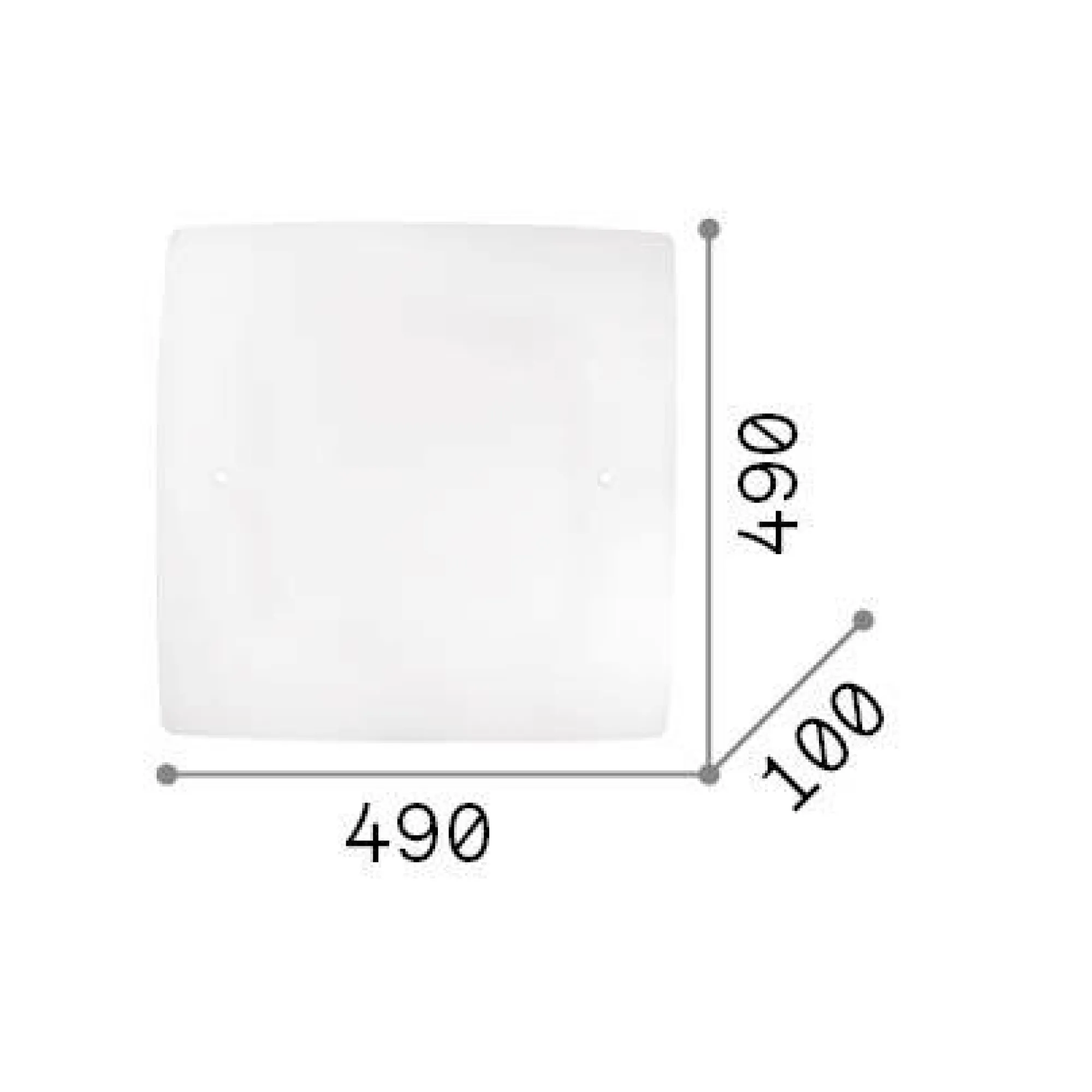 Ideal-Lux - Lampada da soffitto CELINE PL4, 49 x 49 x h10 cm,<Dmora New