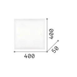 Ideal-Lux - Lampada da soffitto FLAT PL4 D40, 40 x 40 x h5 cm,<Dmora Hot