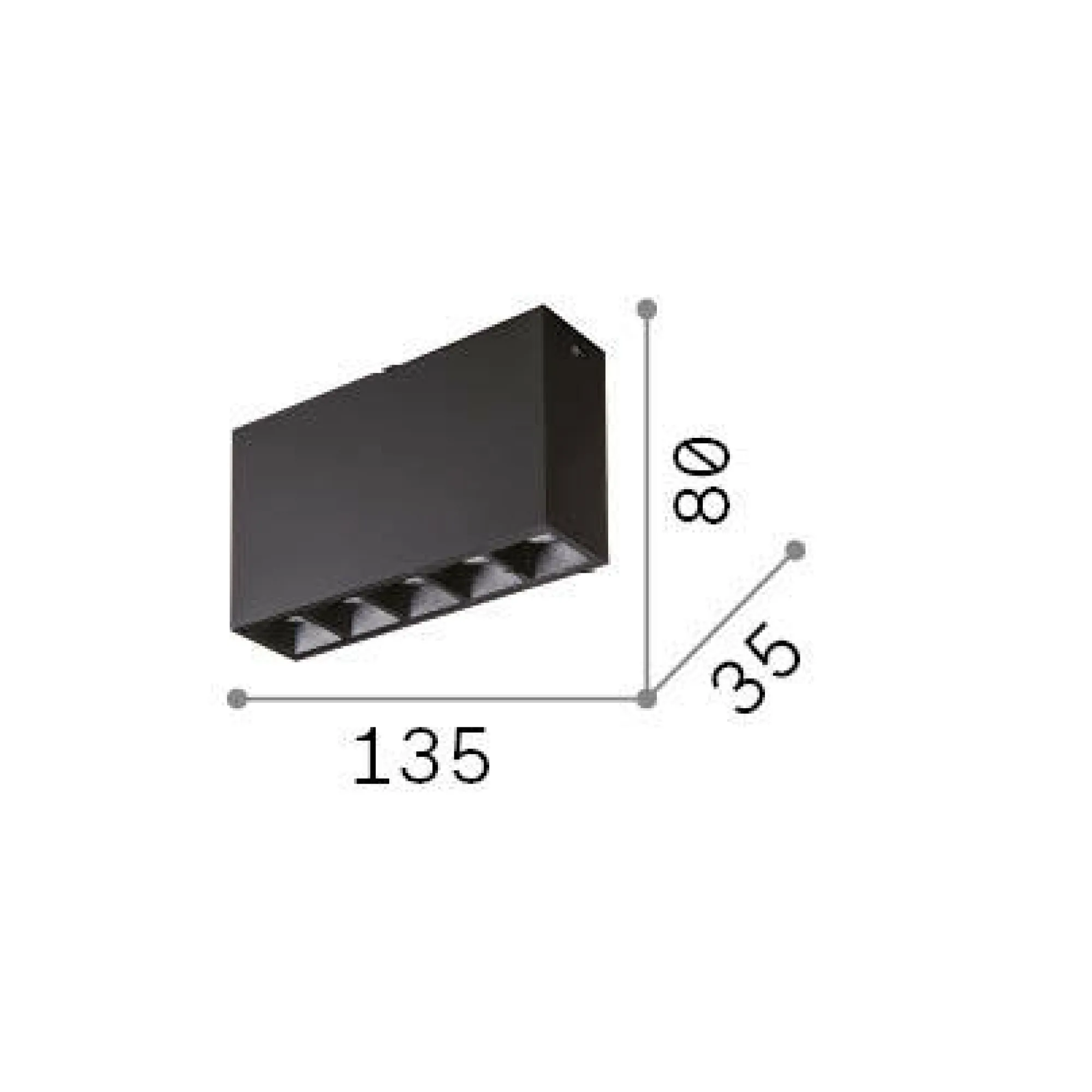 Ideal-Lux - Lampada da soffitto LIKA PL , 14 x 4 x h8 cm,<Dmora Store