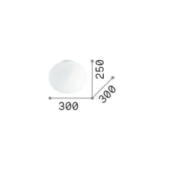 Ideal-Lux - Lampada da soffitto COTTON PL1 D30 , 30 x 30 x h25 cm,<Dmora Discount