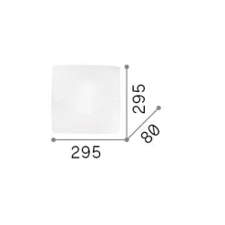 Ideal-Lux - Lampada da soffitto CELINE PL2, 30 x 30 x h8 cm,<Dmora Discount