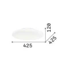 Ideal-Lux - Lampada da soffitto SMARTIES PL2 D42, 43 x 43 x h12 cm,<Dmora Best Sale