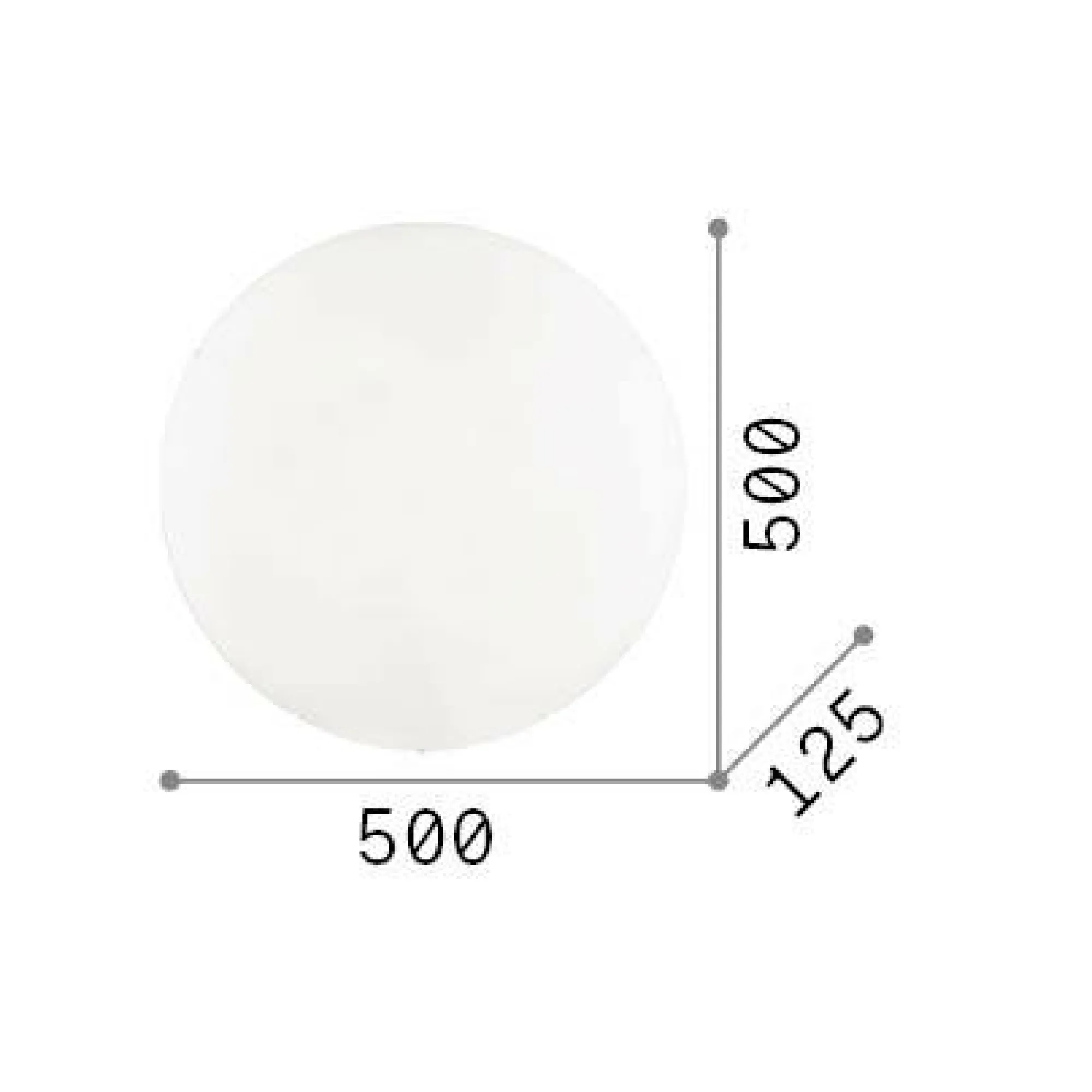 Ideal-Lux - Lampada da soffitto SIMPLY PL4, 50 x 50 x h13 cm,<Dmora Sale