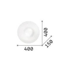 Ideal-Lux - Lampada da soffitto GLORY PL2 D40, 40 x 40 x h15 cm,<Dmora Best Sale