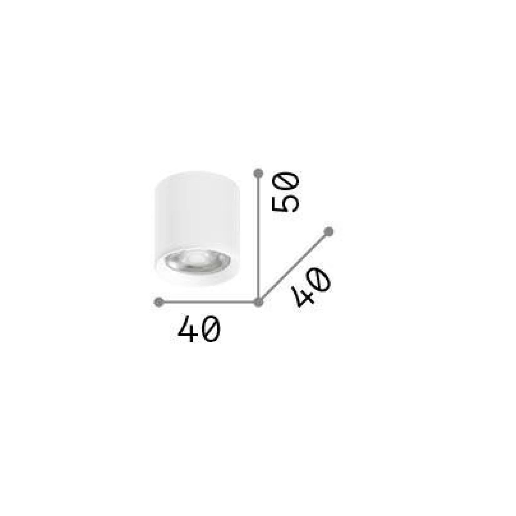 Ideal-Lux - Lampada da soffitto DOT PL ROUND 3000K, 4 x 4 x h5 cm,<Dmora Sale