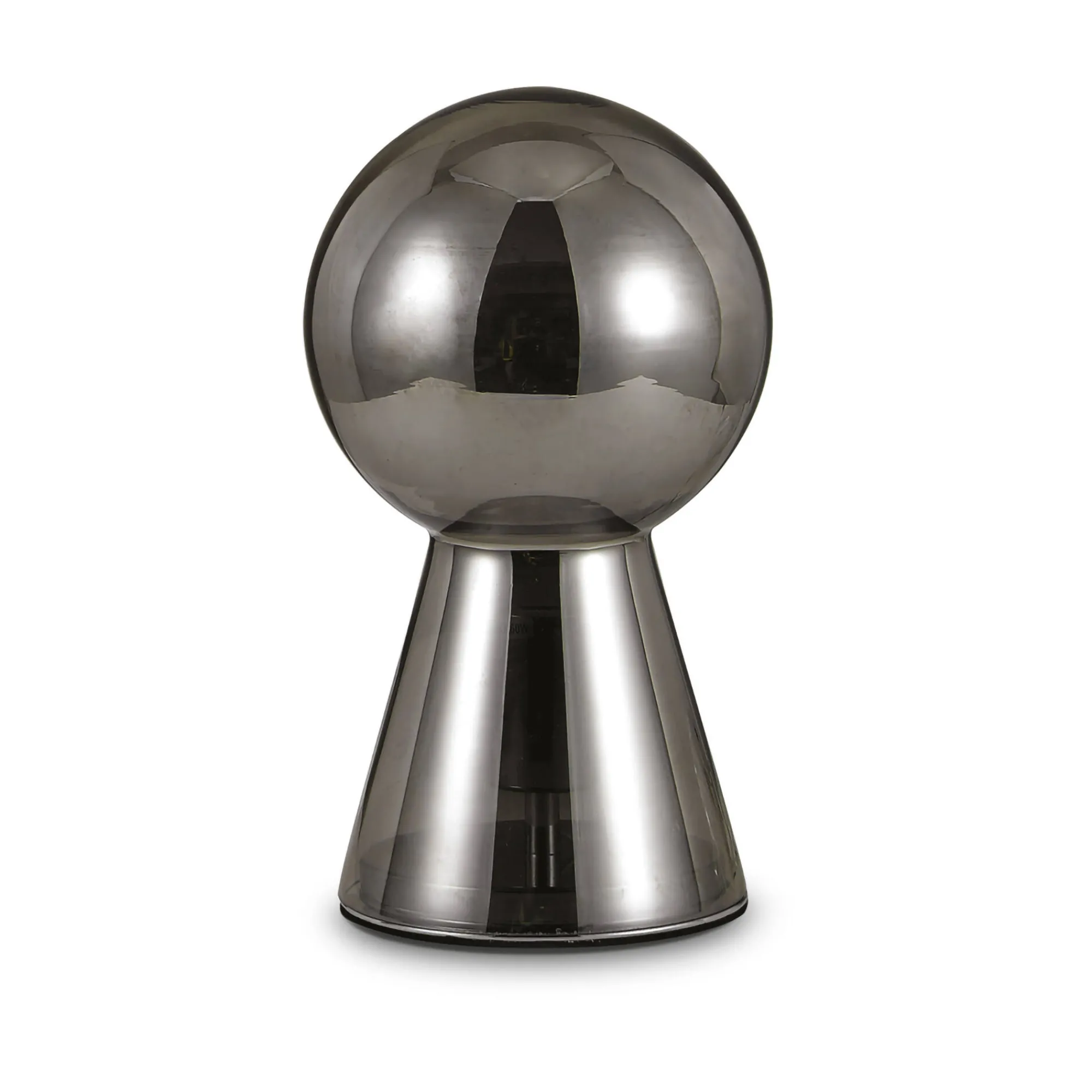 Ideal-Lux - Lampada da tavolo BIRILLO TL1 SMALL FUME', 18 x 18 x h30 cm,<Dmora Flash Sale