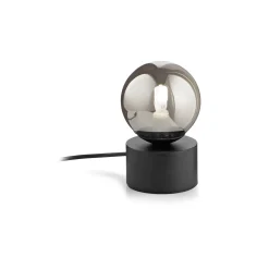 Ideal-Lux - Lampada da tavolo PERLAGE TL1 FUME', 10 x 10 x h16 cm,<Dmora New