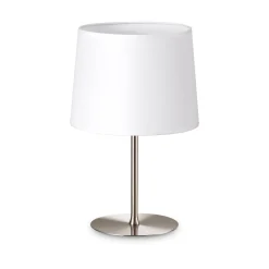 Ideal-Lux - Lampada da tavolo SET UP MTL1 SMALL NICKEL, 15 x 15 x h24 cm,<Dmora Fashion