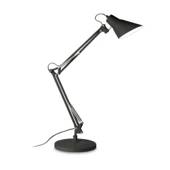 Ideal-Lux - Lampada da tavolo SALLY TL1 TOTAL BLACK, 23 x 36 x h58 cm,<Dmora Cheap