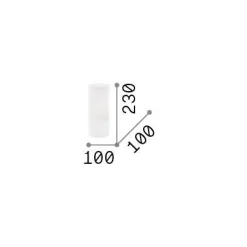 Ideal-Lux - Lampada da tavolo EDO TL1 SMALL, 10 x 10 x h23 cm,<Dmora Discount