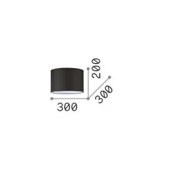 Ideal-Lux - Lampada da tavolo SET UP PARALUME CILINDRO D30 , 30 x 30 x h20 cm,<Dmora Discount