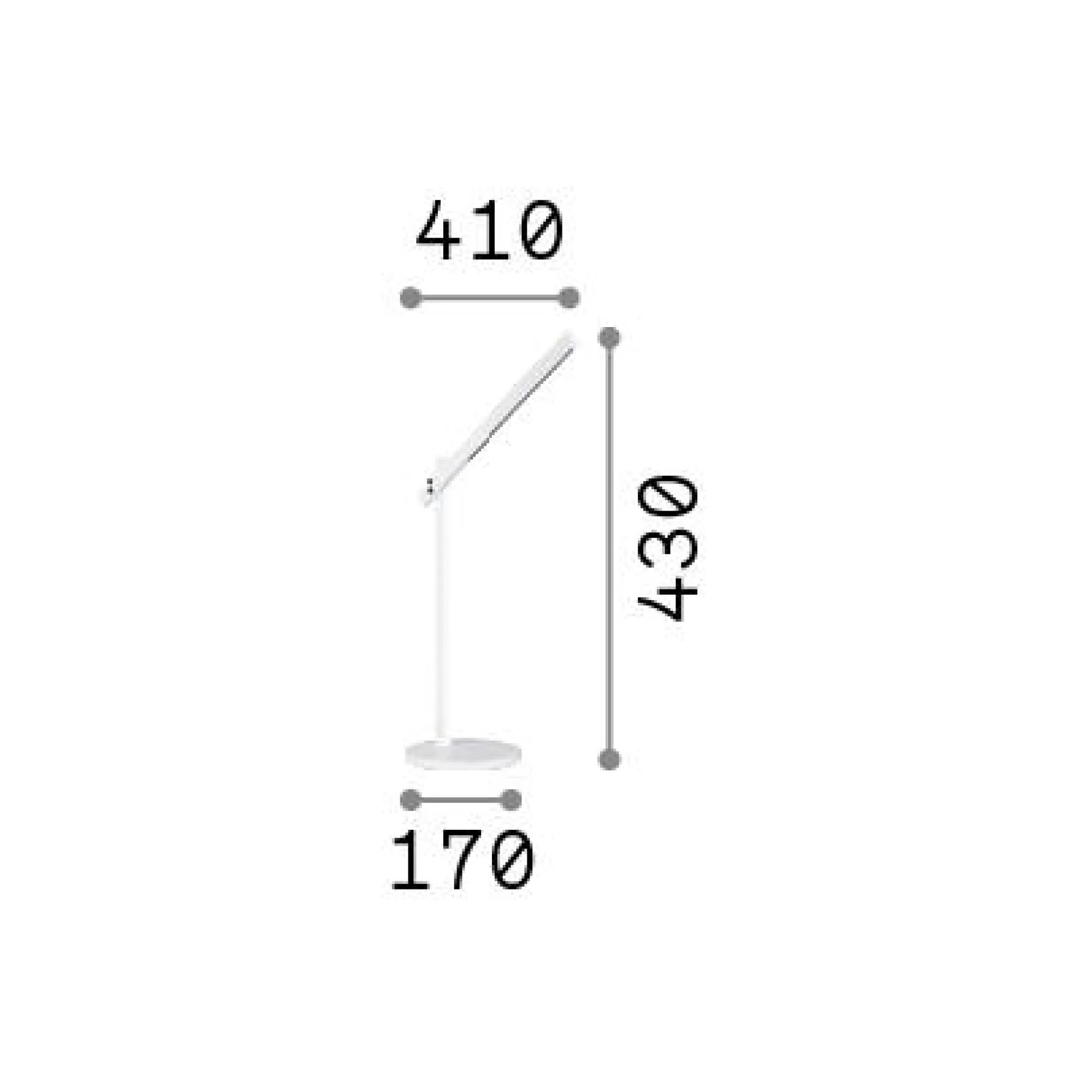 Ideal-Lux - Lampada da tavolo PIVOT TL , 17 x 41 x h43 cm,<Dmora Sale