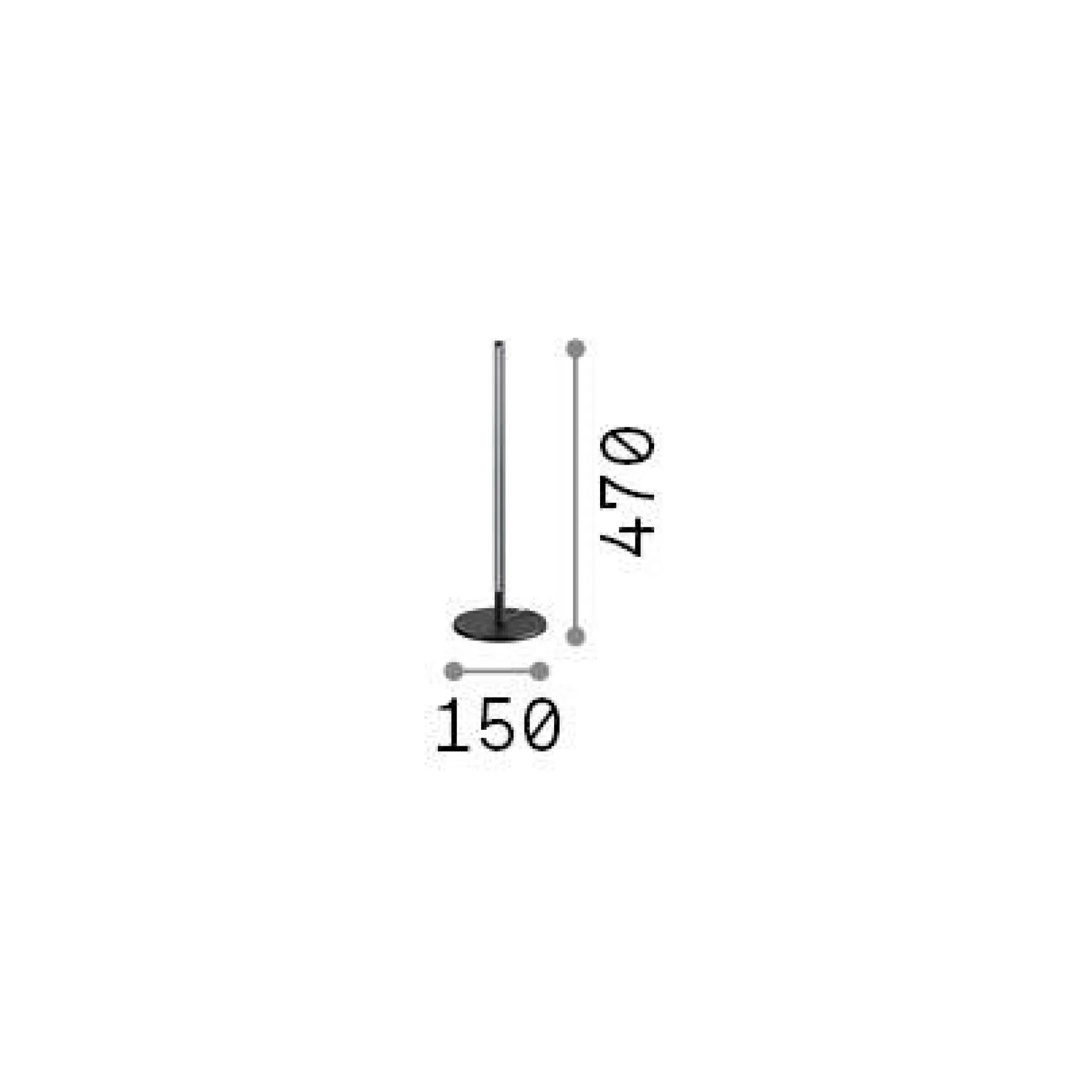 Ideal-Lux - Lampada da tavolo FILO TL , 15 x 15 x h47 cm,<Dmora Cheap