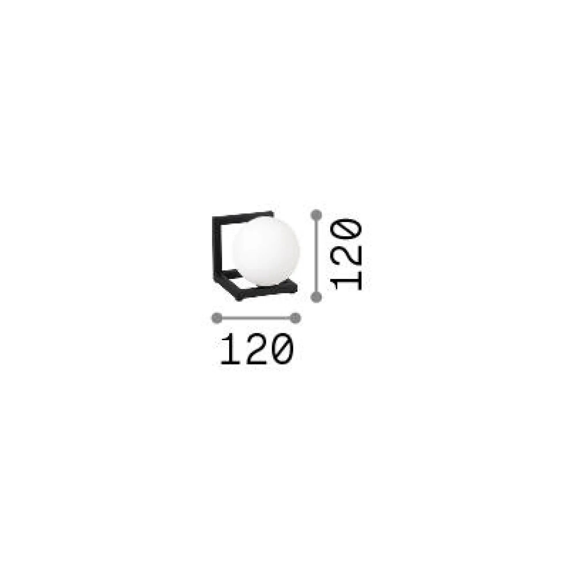 Ideal-Lux - Lampada da tavolo ANGOLO TL1 , 12 x 12 x h12 cm,<Dmora Cheap