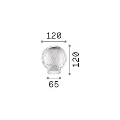 Ideal-Lux - Lampada da tavolo DIAMOND TL1, 12 x 12 x h12 cm,<Dmora Hot