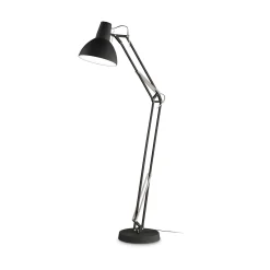 Ideal-Lux - Lampada da terra WALLY PT1 TOTAL BLACK, 28 x 70 x h160 cm,<Dmora New