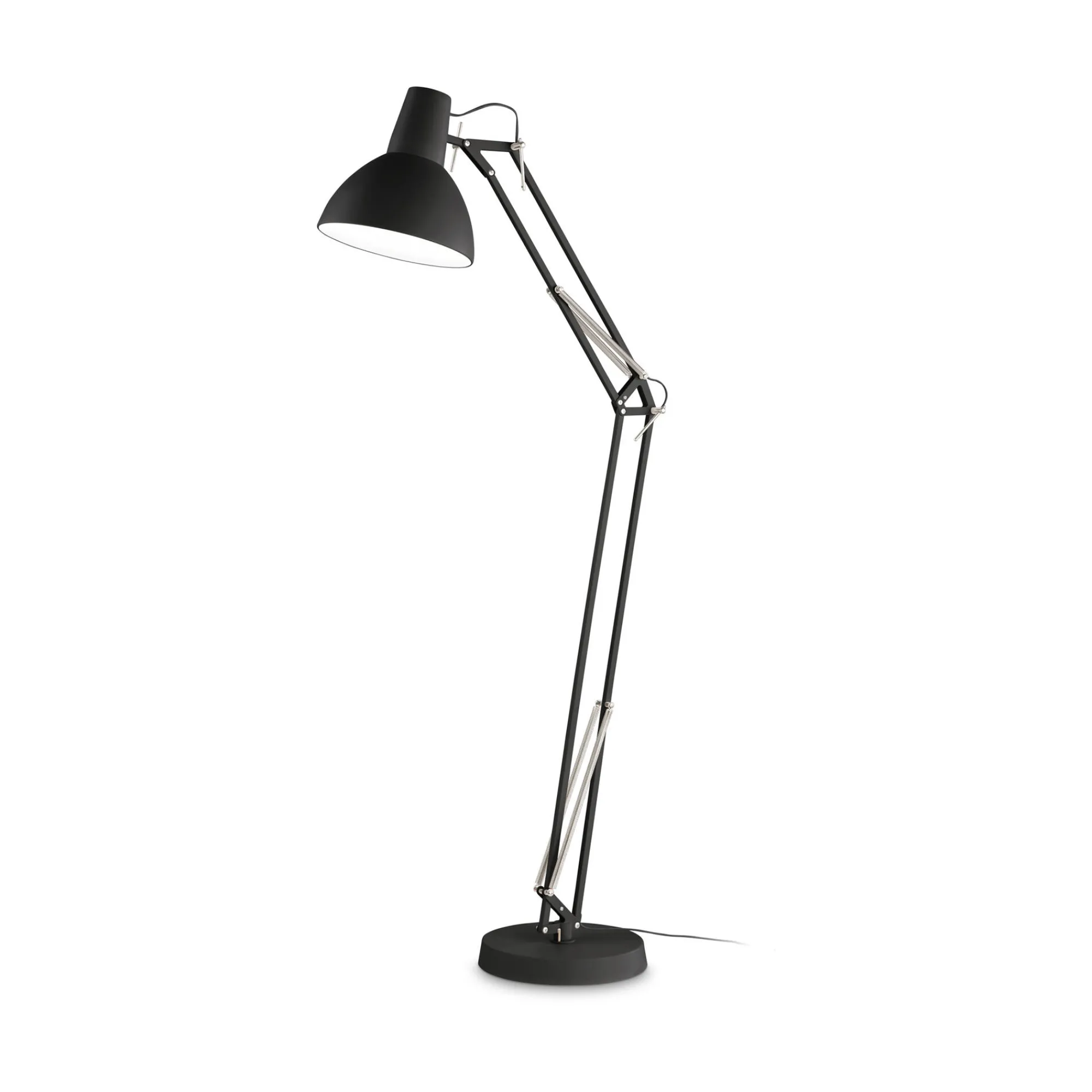 Ideal-Lux - Lampada da terra WALLY PT1 TOTAL BLACK, 28 x 70 x h160 cm,<Dmora New