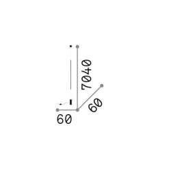 Ideal-Lux - Lampada da terra FILO PT , 6 x 6 x h704 cm,<Dmora New