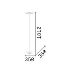 Ideal-Lux - Lampada da terra COLONNA PT4 , 35 x 35 x h181 cm,<Dmora Store