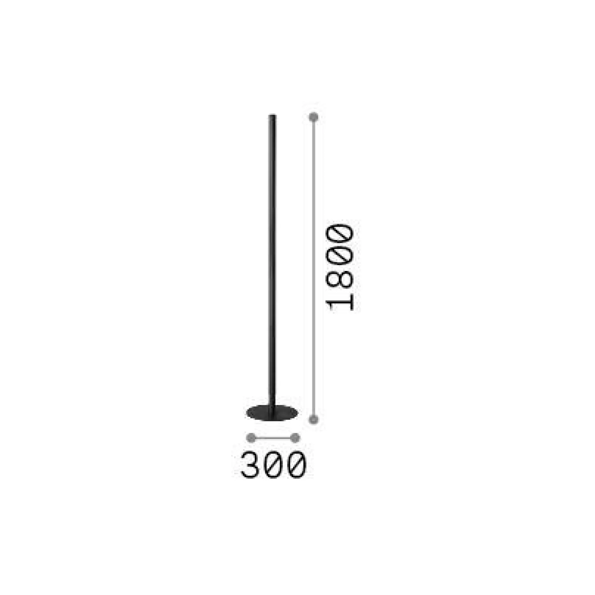 Ideal-Lux - Lampada da terra LOOK PT1 , 30 x 30 x h180 cm,<Dmora Flash Sale