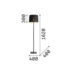 Ideal-Lux - Lampada da terra NORDIK PT1, 40 x 40 x h162 cm,<Dmora Cheap