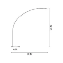 Ideal-Lux - Lampada da terra COMET PT , 40 x 200 x h210 cm,<Dmora New