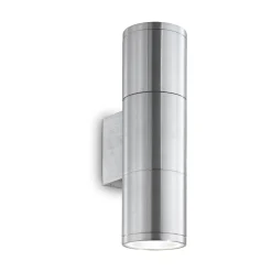 Ideal-Lux - Lampada outdoor GUN AP2 SMALL ALLUMINIO, 7 x 21 x h11 cm,<Dmora Hot