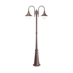 Ideal-Lux - Lampada outdoor CIMA PT2 COFFEE, 83 x 25 x h216 cm,<Dmora Flash Sale