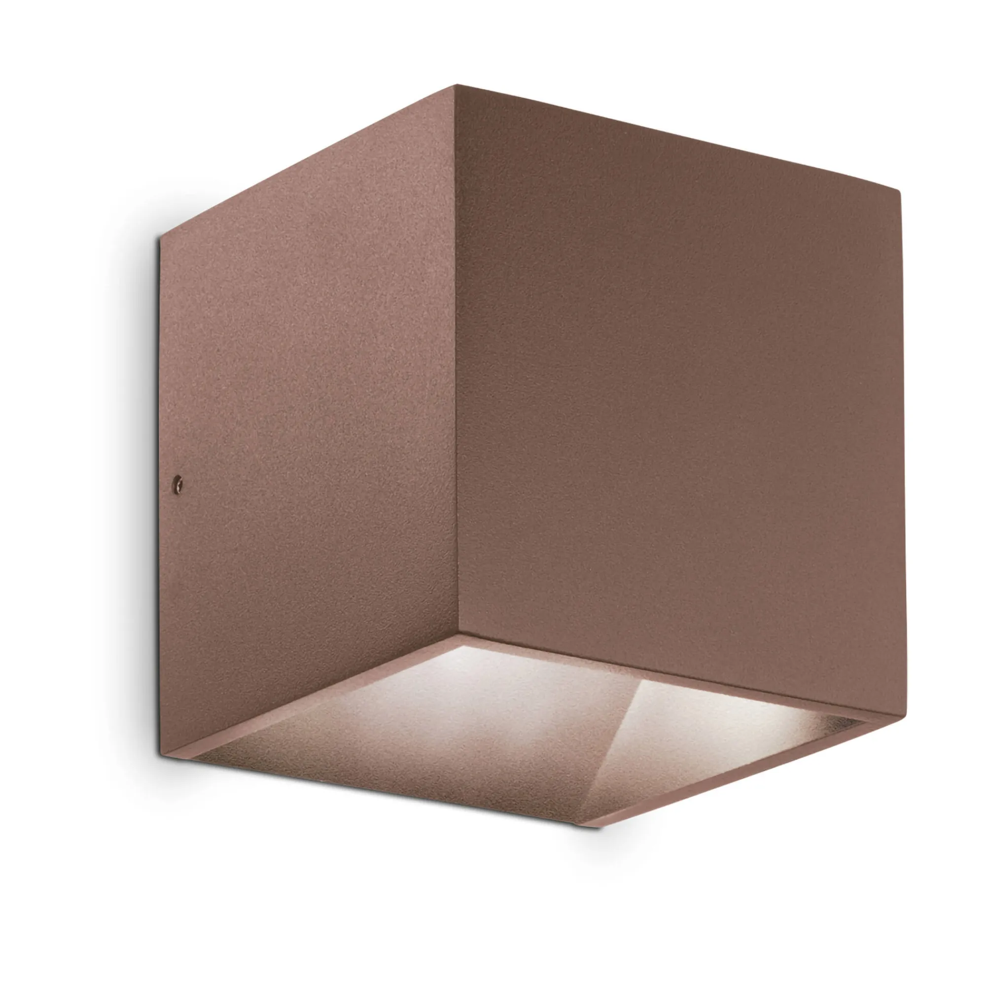Ideal-Lux - Lampada outdoor RUBIK AP COFFEE 3000K, 10 x 10 x h10 cm,<Dmora Sale