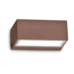 Ideal-Lux - Lampada outdoor TWIN AP1 COFFEE, 17 x 7 x h12 cm,<Dmora Online