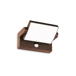 Ideal-Lux - Lampada outdoor SWIPE AP SENSOR COFFEE, 21 x 10 x h12 cm,<Dmora Sale