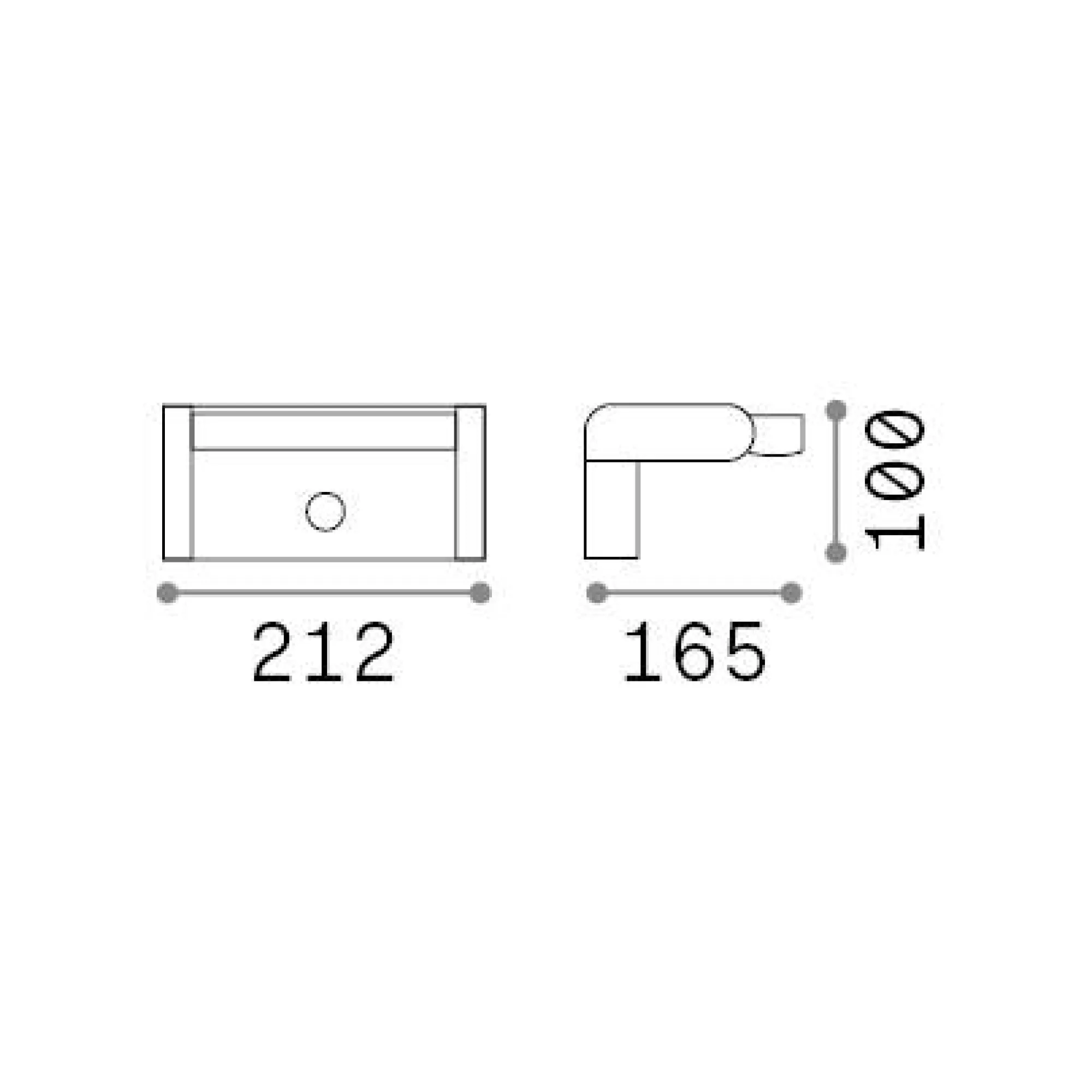 Ideal-Lux - Lampada outdoor SWIPE AP SENSOR , 21 x 10 x h12 cm,<Dmora Best