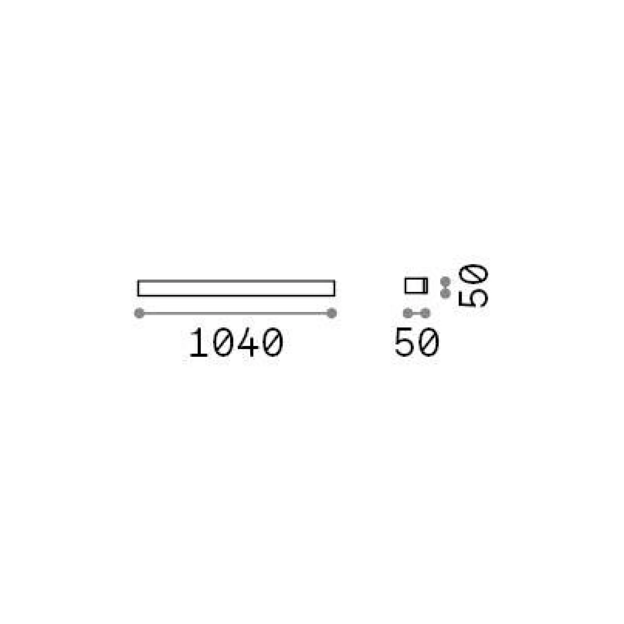 Ideal-Lux - Lampada outdoor LINEA AP D104 , 104 x 5 x h5 cm,<Dmora Shop